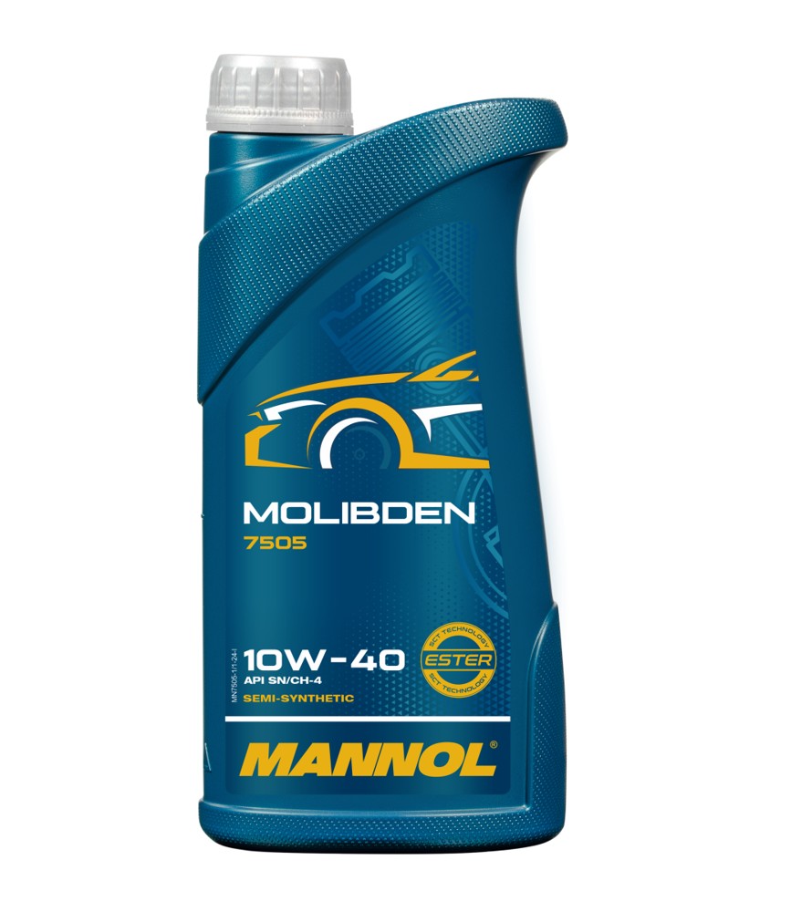 Масло моторное Mannol Molibden Benzin SL/CF 10W-40 1 л канистра Масло моторное Mannol Molibden Benzin SL/CF 10W-40 1 л канистра