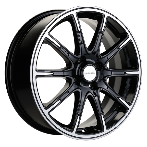 Khomen 1707 6,5x17 4*100 Et:50 Dia:60,1 Black-FP Khomen 1707 6,5x17 4*100 Et:50 Dia:60,1 Black-FP