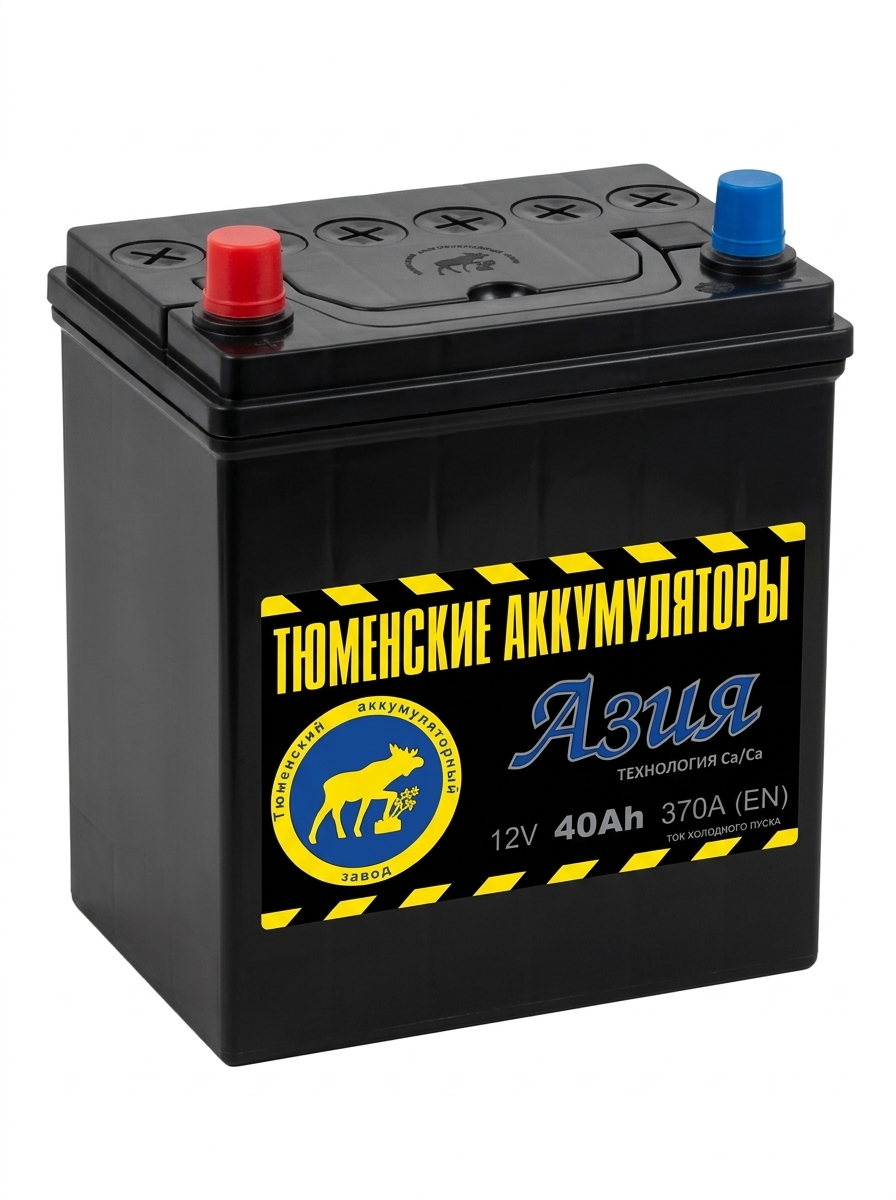 АКБ Тюмень 40 Ач 6СТ-40L Азия АКБ Тюмень 40 Ач 6СТ-40L Азия