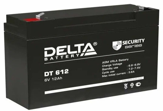 АКБ 6В - 12 Ач Delta DT AGM VRLA