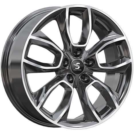 Premium Series КР001 7,5x18 5*114,3 Et:45 Dia:66,1 Diamond black gris Premium Series КР001 7,5x18 5*114,3 Et:45 Dia:66,1 Diamond black gris