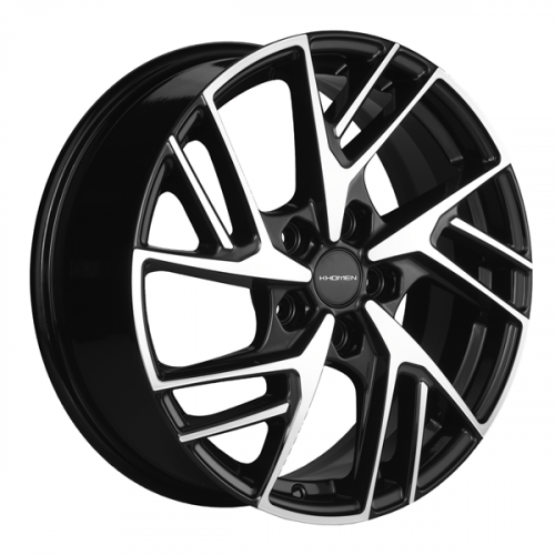 Khomen 1722 6,5x17 5*112 Et:38 Dia:57,1 Black-FP Khomen 1722 6,5x17 5*112 Et:38 Dia:57,1 Black-FP