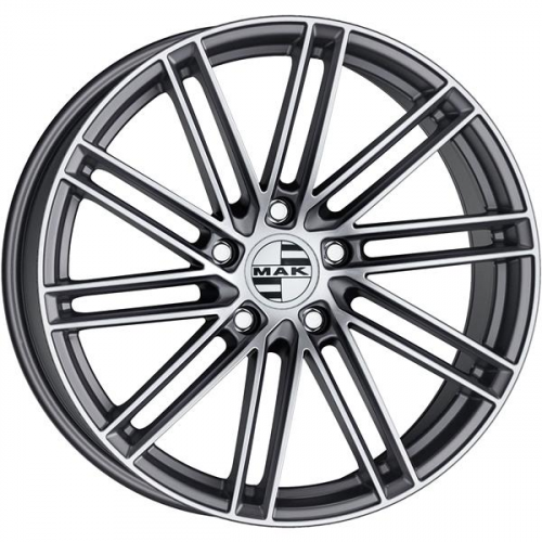MAK Leipzig 9,5x21 5*112 Et:25 Dia:66,6 Gunmetal Mirror Face MAK Leipzig 9,5x21 5*112 Et:25 Dia:66,6 Gunmetal Mirror Face