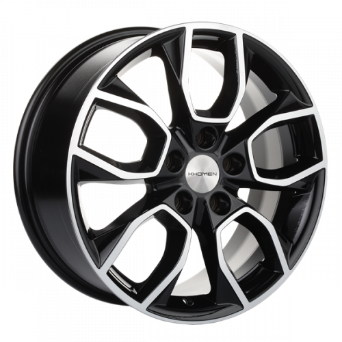 Khomen 1713 7x17 5*114,3 Et:45 Dia:67,1 Black-FP Khomen 1713 7x17 5*114,3 Et:45 Dia:67,1 Black-FP