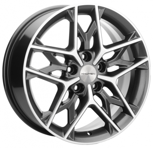 Khomen 1709 7x17 5*114,3 Et:45 Dia:60,1 Gray-FP Khomen 1709 7x17 5*114,3 Et:45 Dia:60,1 Gray-FP