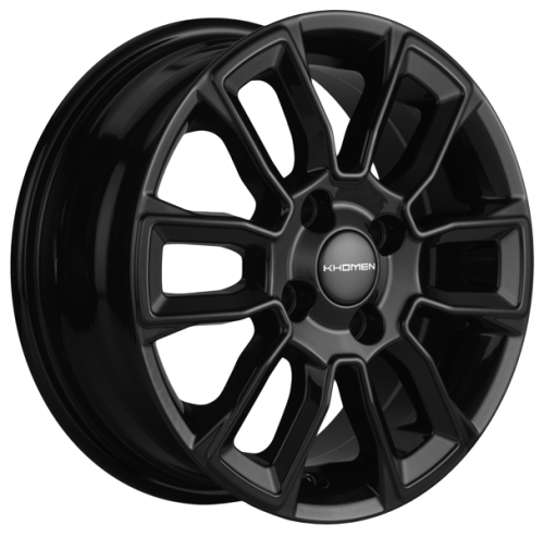 Khomen KHW1406 5,5x14 4*100 Et:43 Dia:60,1 Black Khomen KHW1406 5,5x14 4*100 Et:43 Dia:60,1 Black