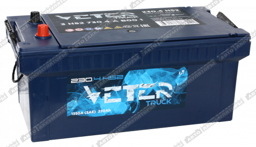 АКБ VETER TRUCK 230 Ач 6СТ-230.4 (H52)