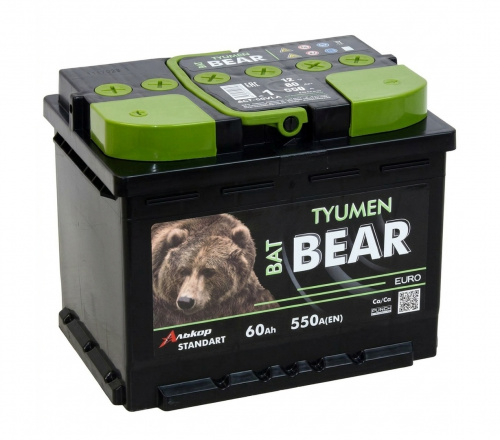 АКБ Batbear 60 Ач 6СТ-60VLA Ca/Ca АКБ Batbear 60 Ач 6СТ-60VLA Ca/Ca