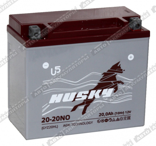 АКБ HUSKY 20 Ач 20-20N0 (CT 12201, YTX20L-BS)