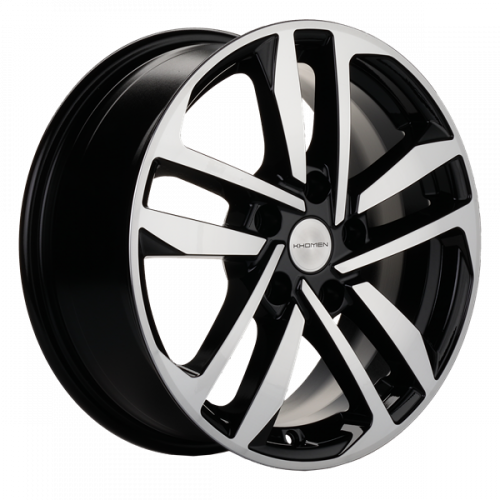 Khomen 1612 6,5x16 5*112 Et:46 Dia:57,1 Black-FP Khomen 1612 6,5x16 5*112 Et:46 Dia:57,1 Black-FP