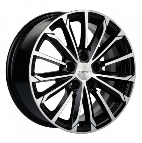 Khomen 1611 6,5x16 5*112 Et:50 Dia:57,1 Black-FP Khomen 1611 6,5x16 5*112 Et:50 Dia:57,1 Black-FP