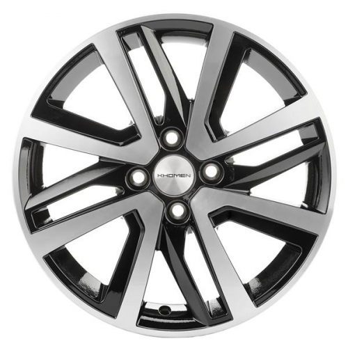 Khomen 1609 6x16 4*100 Et:47 Dia:56,6 Black-FP Khomen 1609 6x16 4*100 Et:47 Dia:56,6 Black-FP