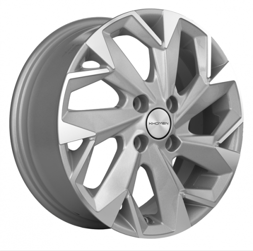 Khomen 1508 6x15 4*100 Et:45 Dia:56,6 F-Silver-FP Khomen 1508 6x15 4*100 Et:45 Dia:56,6 F-Silver-FP